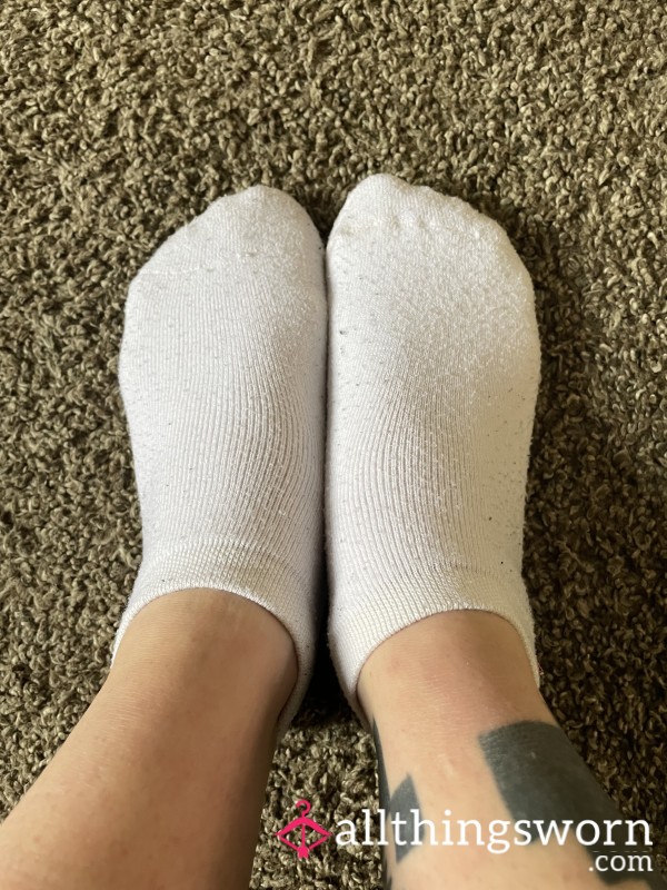 Well Worn White Socks