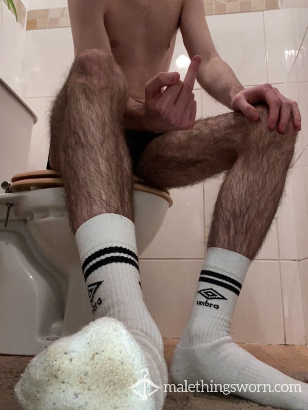 Well Worn White Socks