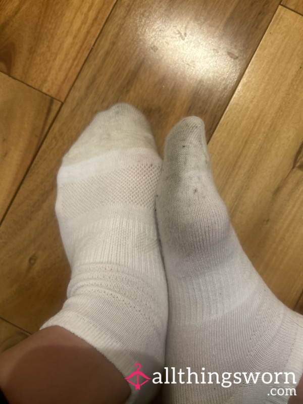 Well Worn White Socks