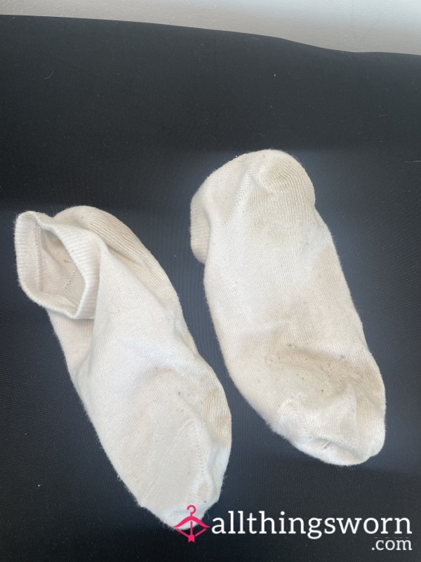 Well Worn White Socks