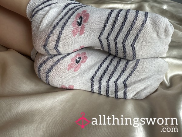 Well Worn White Socks