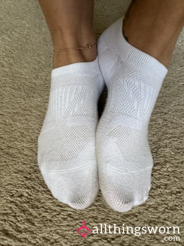 Well Worn White Socks