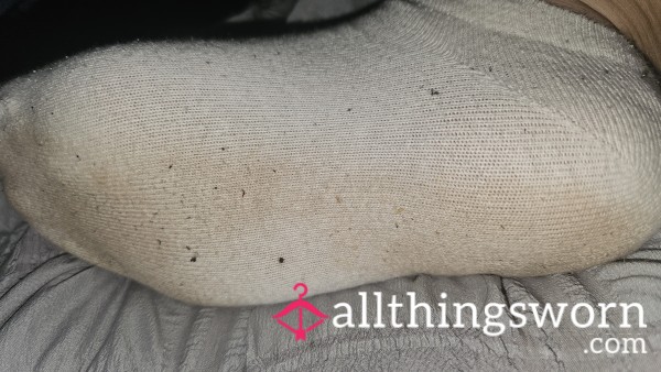 Well Worn White Socks