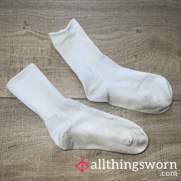 Well Worn White Socks