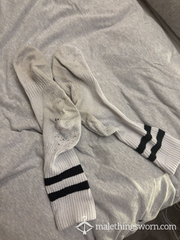 Well Worn White Socks
