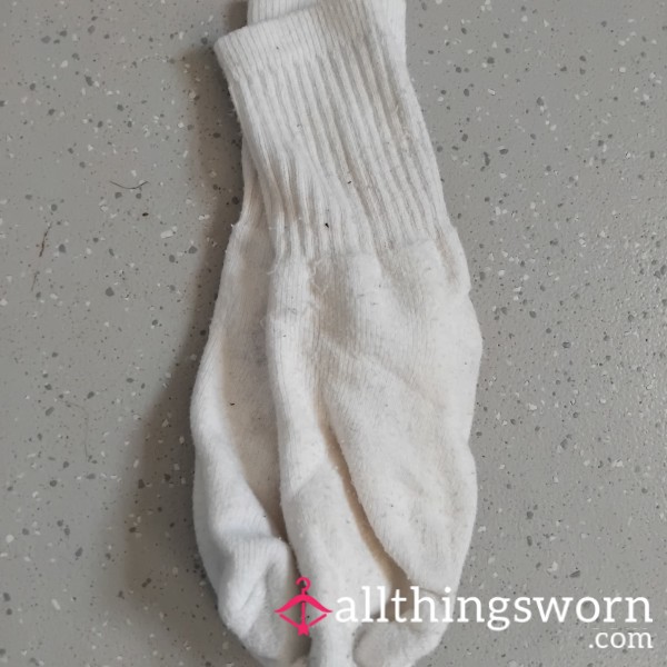 Well Worn White Socks