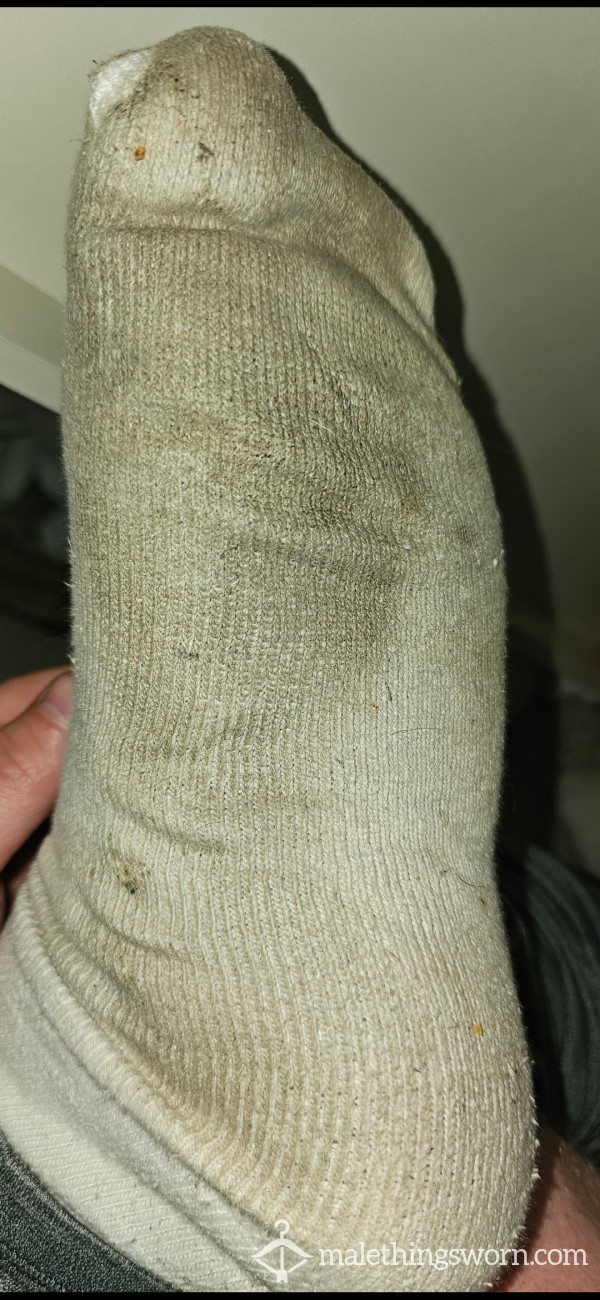 Well Worn White Socks