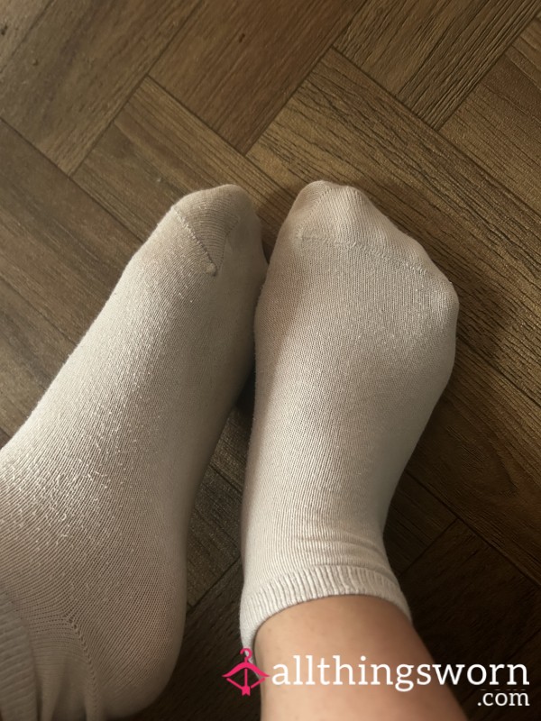 Well Worn White Socks