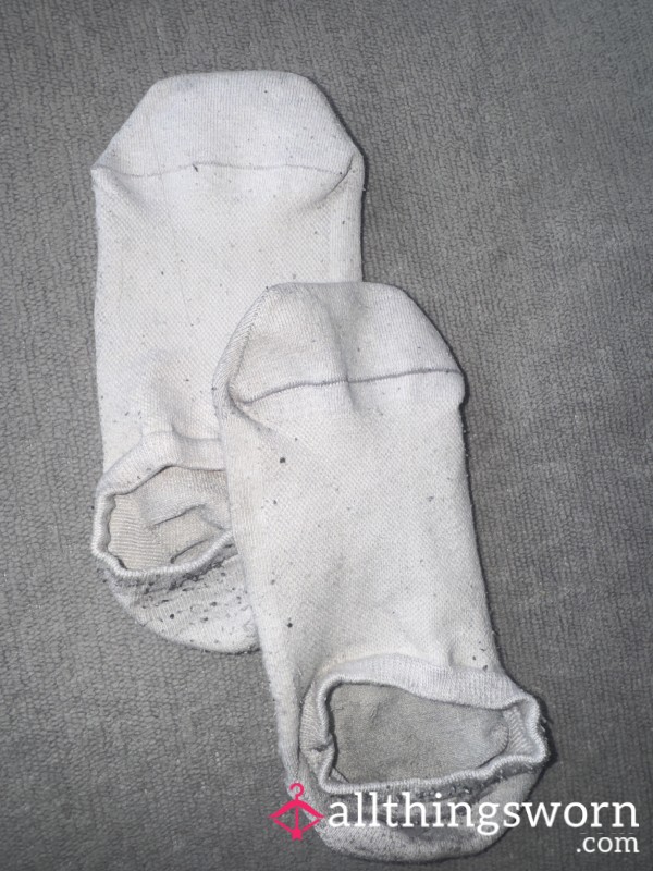 Well Worn White Socks
