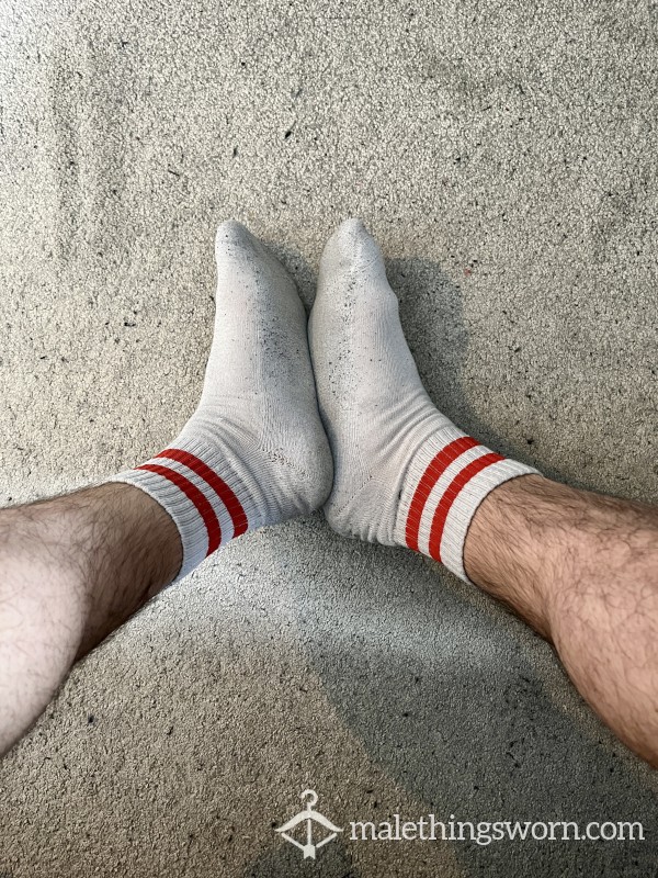 Well Worn White Sports/ Gym Socks