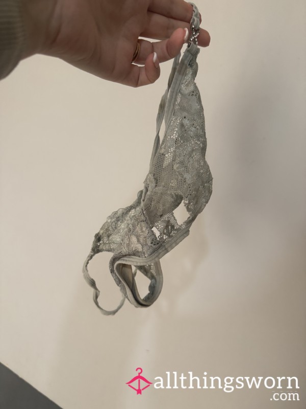 Well Worn With Holes Lace Thongs