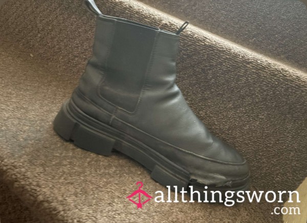 SOLD Well Worn Work Boots