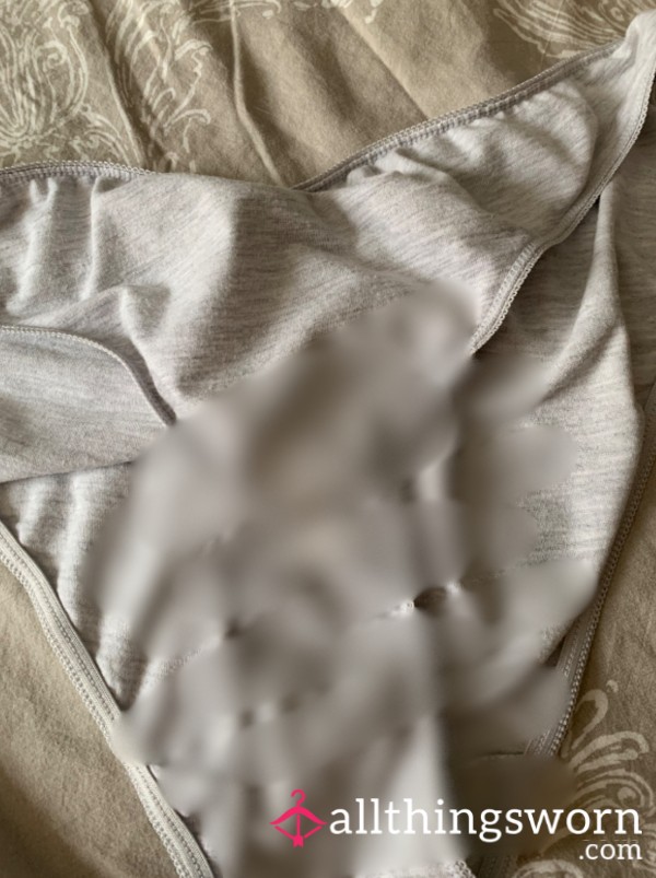 Well Worn Work Panties,1 Day Wear,wet From Sweat,you Know Your Dying To Sniff Them