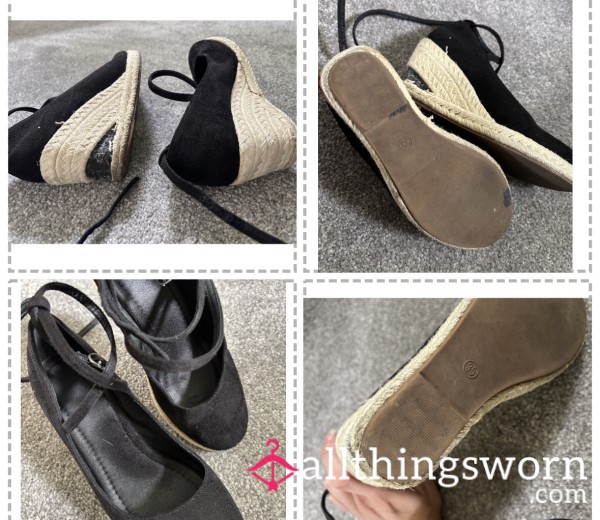 Well Worn Work Shoes - Wedges Size 3