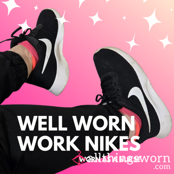 🗣 WELL WORN WORK SHOES! Worn As A Nurse - No Telling What I've Stepped In 👀