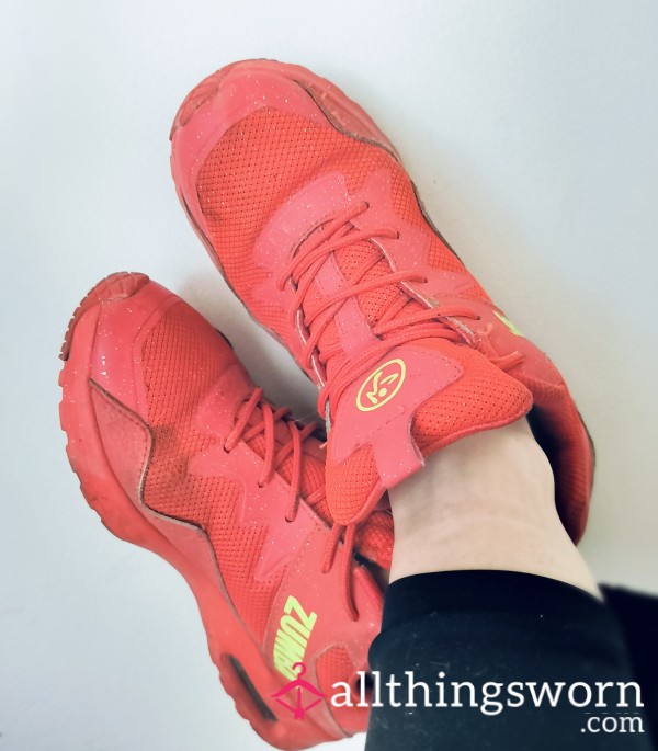 Well-worn Zumba Sneakers