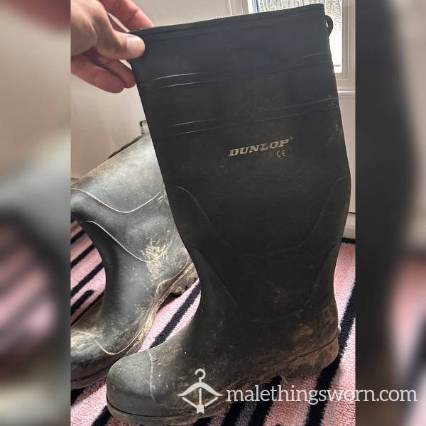 Absolutely Filthy Dunlop Wellies 😈