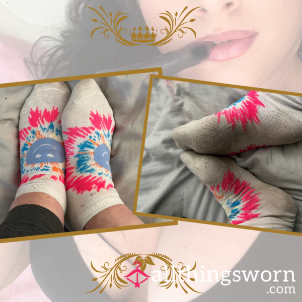 WellWornGymSocks 🩷 Worn For 4 Days ✨✨ Includes 10 Pics ✨✨ Ready To Send