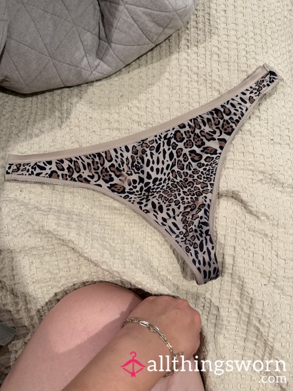 Wet Cheetah Thong