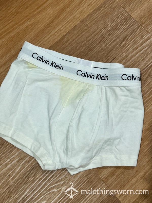 Wet-Dreamed Stained Calvin Klein Trunks