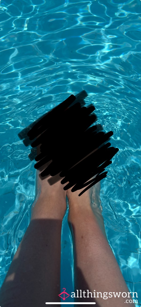 Wet Feet Playing In Water