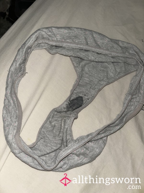 Wet Grey Panties