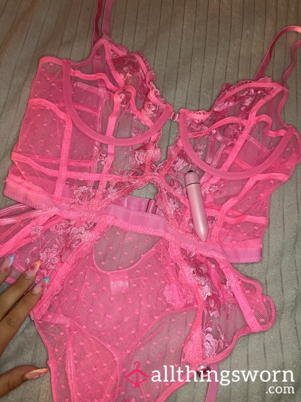 Wet Lace, Pink To Make To Boys Wink;) And Fragrant Bodysuit