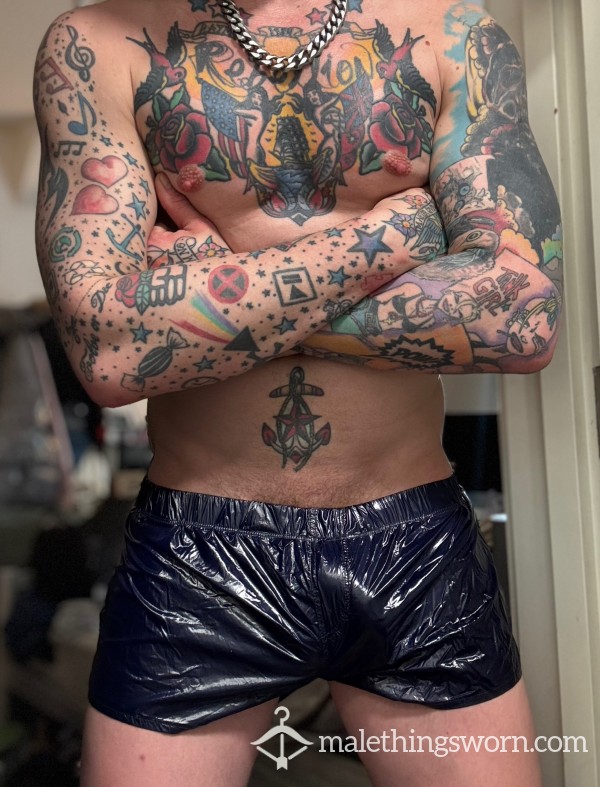 Wet Look Men's Shorts  - Customisations Available