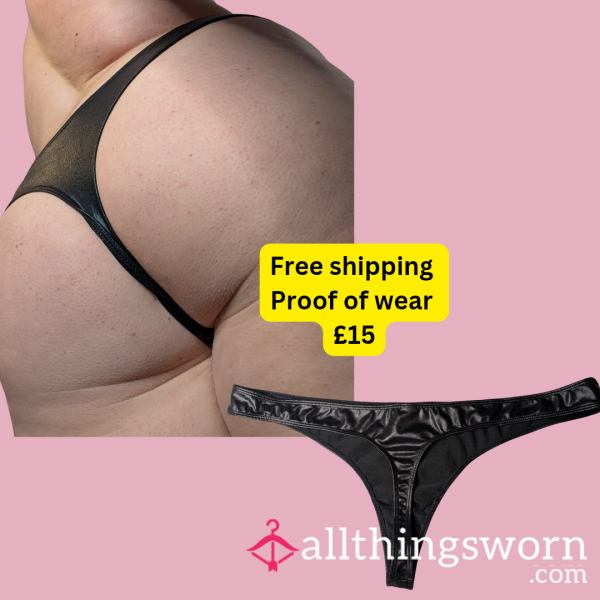 Wet Look Thong