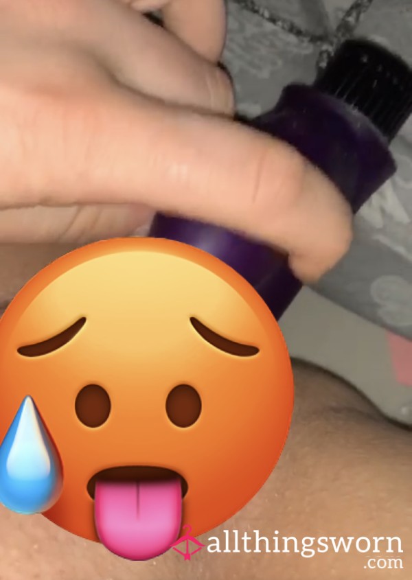 Wet Pu**y Playing With Her Purple Friend, Soft Moaning Included 😈