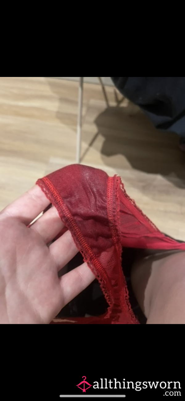 Wet Red Panties