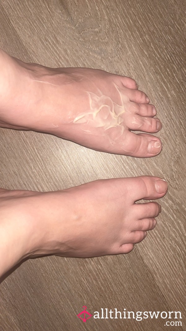 What My Feet Look Like After I’ve Rubbed In Your C*m