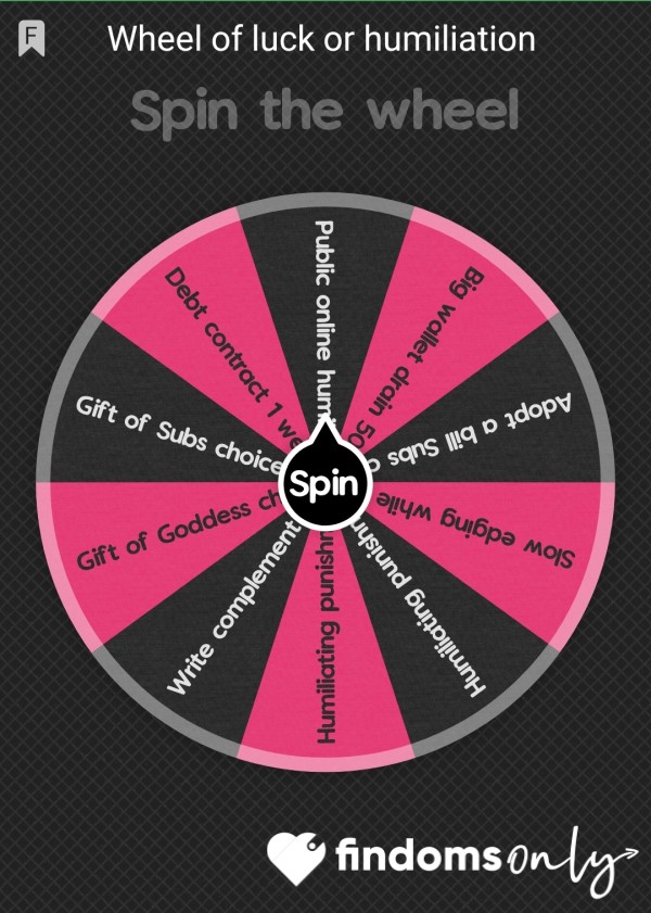 Wheel Of Luck And Humiliation ✨️