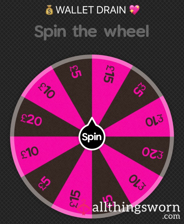 💰😈 WHEEL SPIN GAME - WALLET DRAIN 😋💖