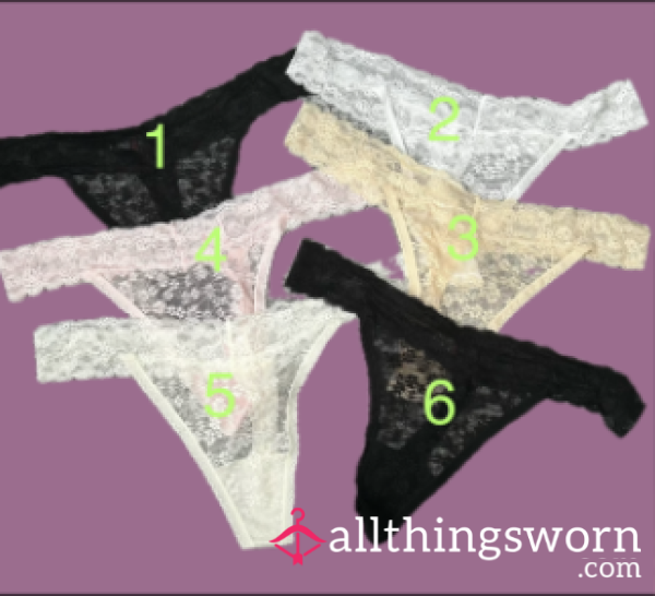 💋 Which Pair Would You Take Off Me?  Lace Panty Thong Pick (1–6) 💋