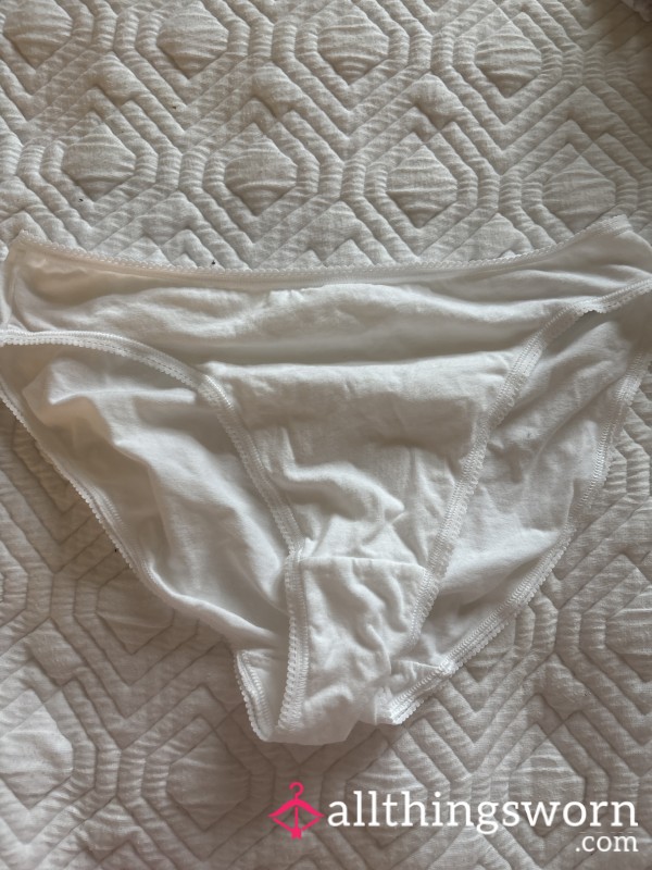 100% Cotton White Panties