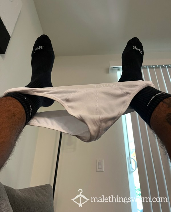 White 2(x)ist Low Rise Briefs