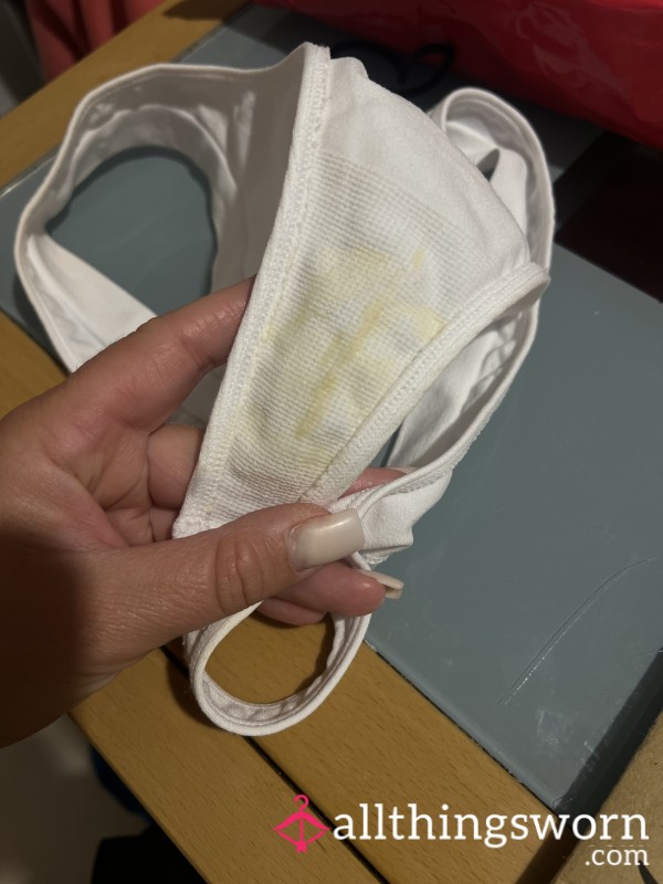 White 3 Days Worn + 3 Orgasms💦