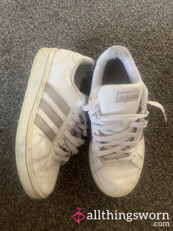 White Adidas Sneakers (UK 4)