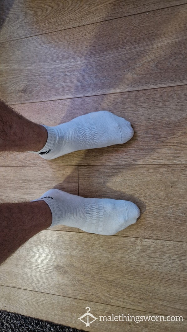 White Adidas Socks