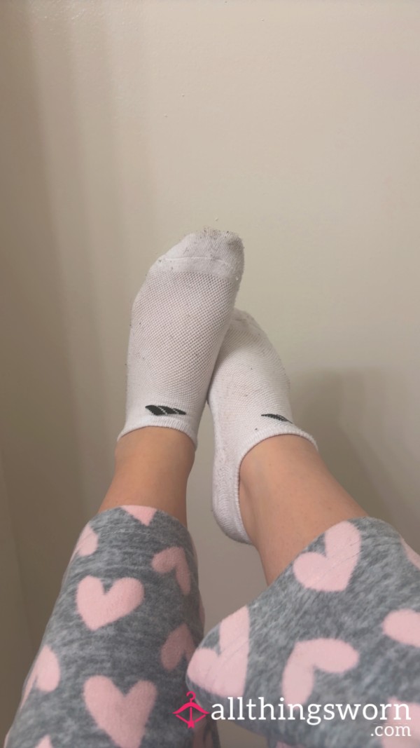 White Adidas Socks