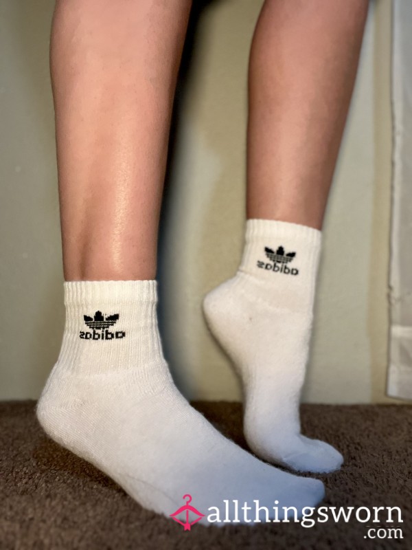 White Adidas Socks 🧦✨ 4 DAY WEAR
