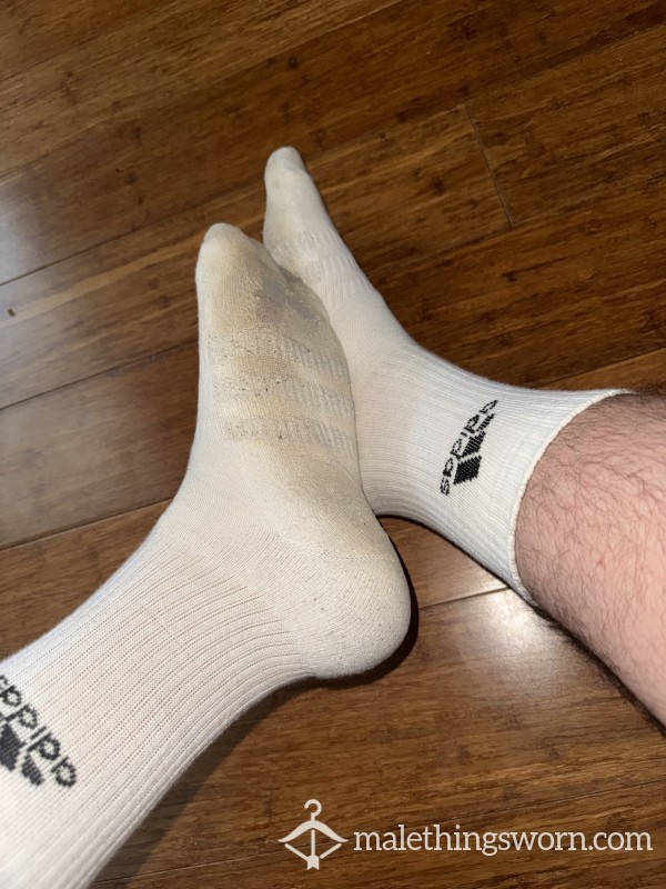 White Adidas Socks 🧦