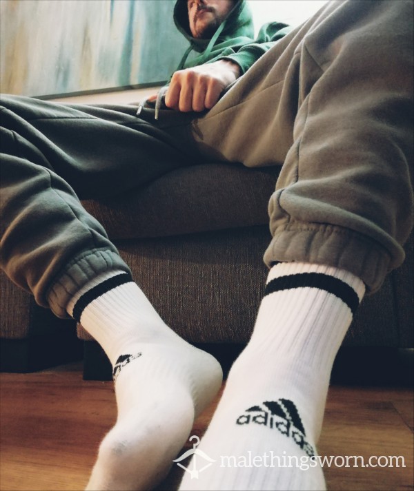 White Adidas Work Socks