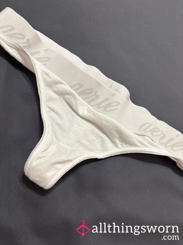 White Aerie Thong