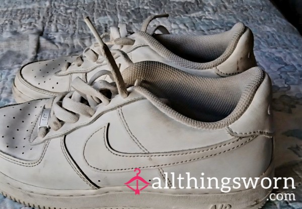 White AF1's Size 8 Womens