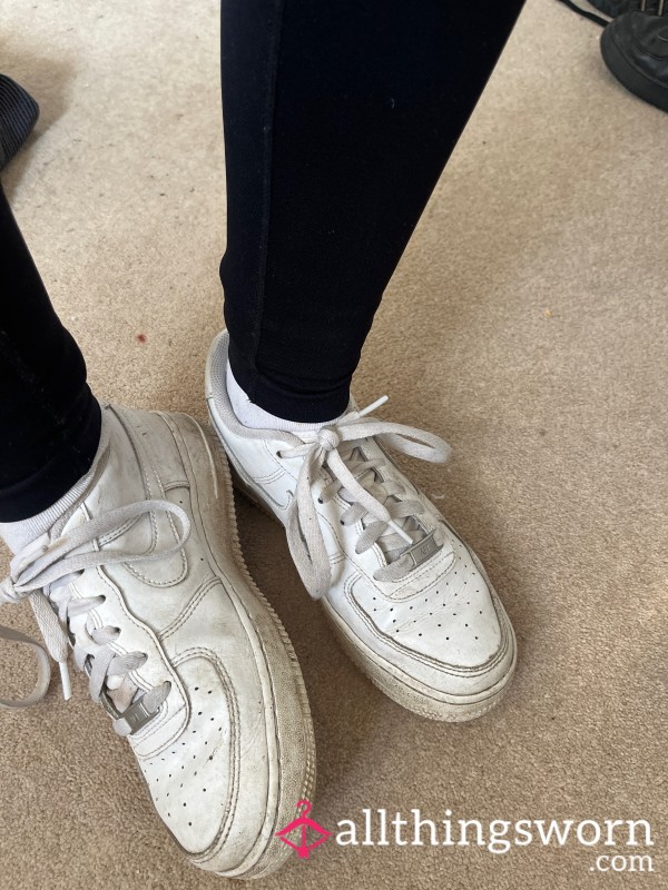 White Air Force Ones Owned Two Years And Worn Regularly