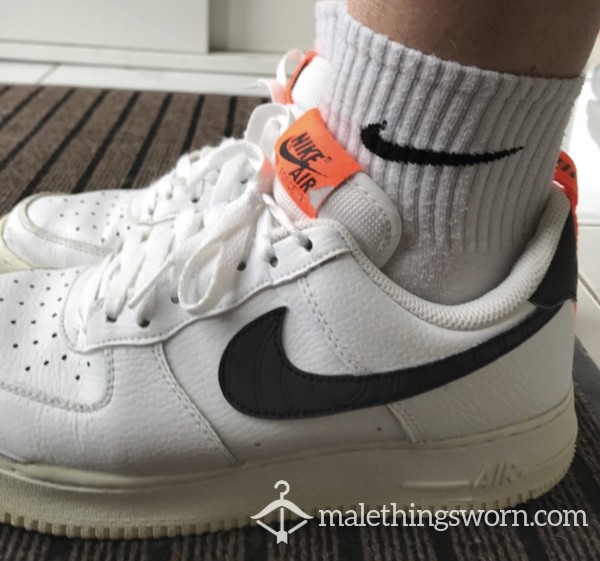 White Airforce ( Black Tick ) Size 7