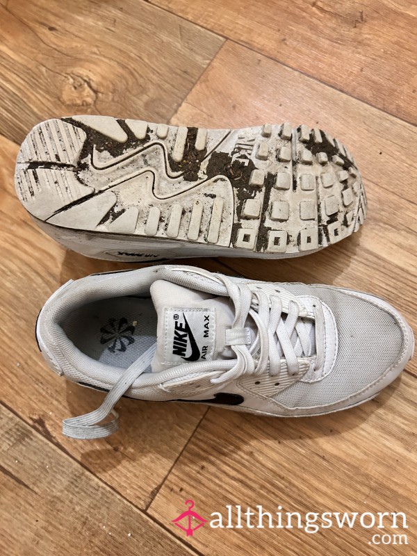 White And Black Nike Air Max 90s