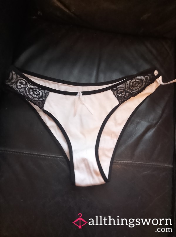 White And Black Pants